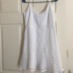 White lace dress